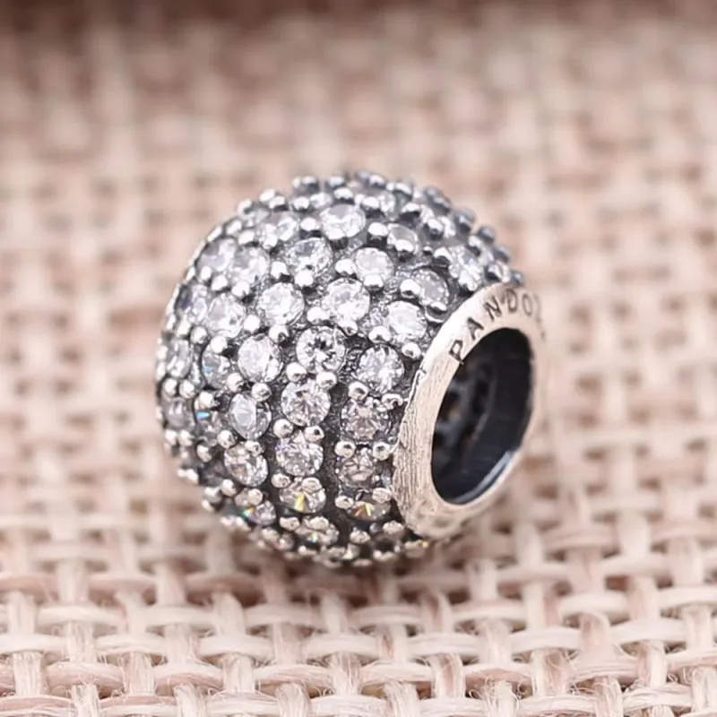 (slika za) PANDORA Pavé obesek Pretty Ball - 791051CZ - Ogled 2
