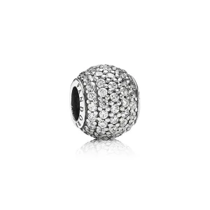 (slika za) PANDORA Pavé obesek Pretty Ball - 791051CZ