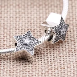 PANDORA Pavé obesek Zvezda želja - 791384CZ