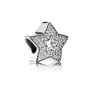 (slika za) PANDORA Pavé obesek Zvezda želja - 791384CZ