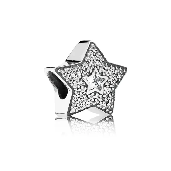 (slika za) PANDORA Pavé obesek Zvezda želja - 791384CZ