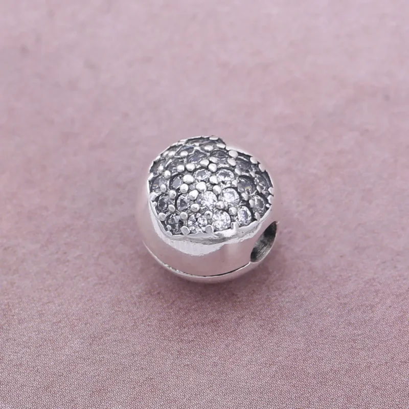 (slika za) PANDORA Pavé Sponka v obliki srca - 791053CZ - Ogled 2