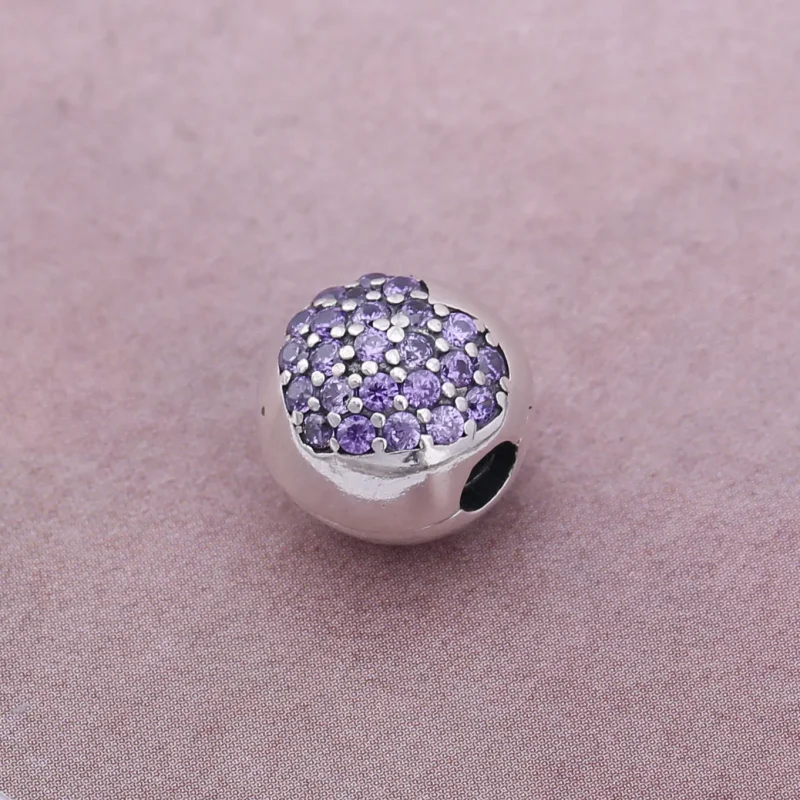 (slika za) PANDORA Pavé Sponka v obliki srca - 791053CZ - Ogled 4