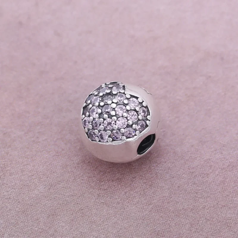 (slika za) PANDORA Pavé Sponka v obliki srca - 791053CZ - Ogled 5