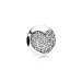 PANDORA Pavé Sponka v obliki srca - 791053CZ