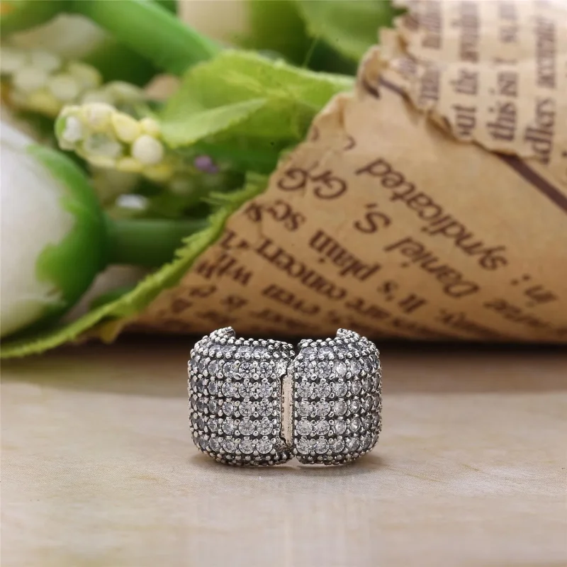 (slika za) PANDORA Pavé sponka za sod, prozorna CZ - 791873CZ - Ogled 4