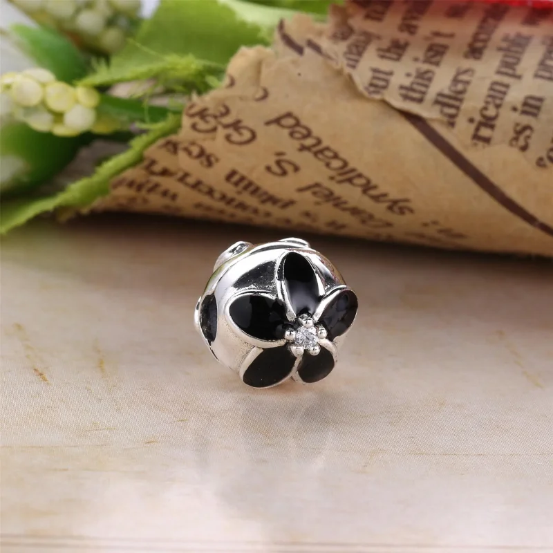 (slika za) PANDORA Pink češnjev cvet Sponka - 791041EN40 - Ogled 2