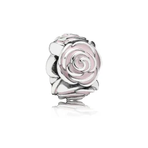(slika za) PANDORA Pink Rose Charm Clip - 791291EN40
