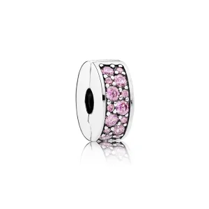 (slika za) PANDORA Pink Shining Elegance Spacer Clip - 791817PCZ
