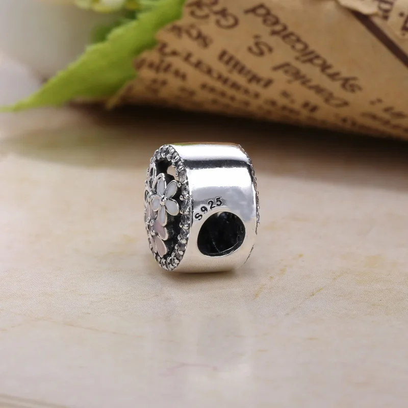 (slika za) PANDORA Poetic Blooms, mešani emajli in prozoren Cz Charm - PX00275-1 - Ogled 2