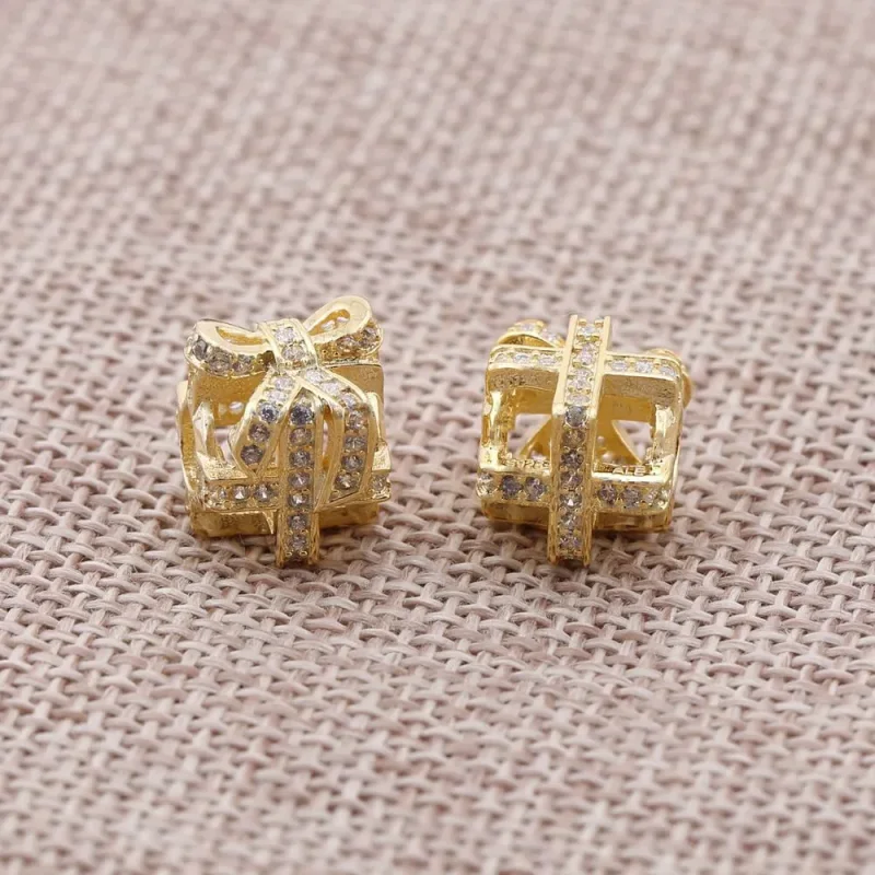 (slika za) PANDORA Popolnoma zavito darilno odprto obesek - 750839CZ - Ogled 2