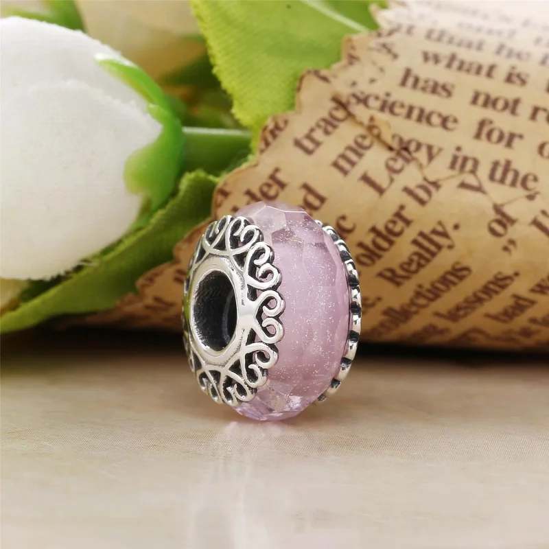 (slika za) PANDORA Prelivajoči se obesek iz belega stekla - 797617 - Ogled 4