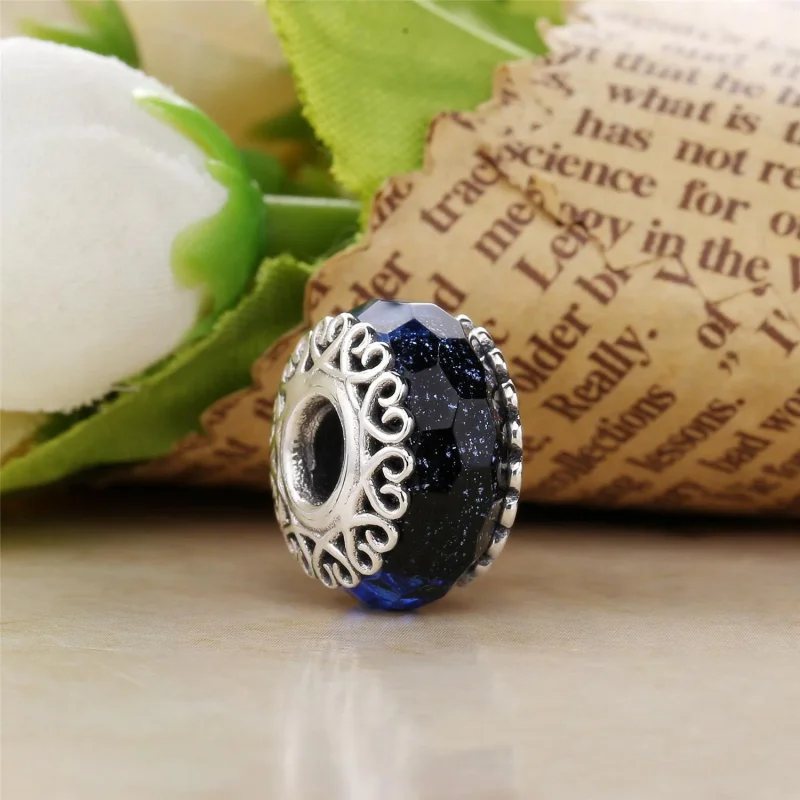 (slika za) PANDORA Prelivajoči se obesek iz belega stekla - 797617 - Ogled 6