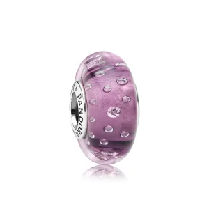 (slika za) PANDORA Purple Fizzle Murano Bead - 791616CZ