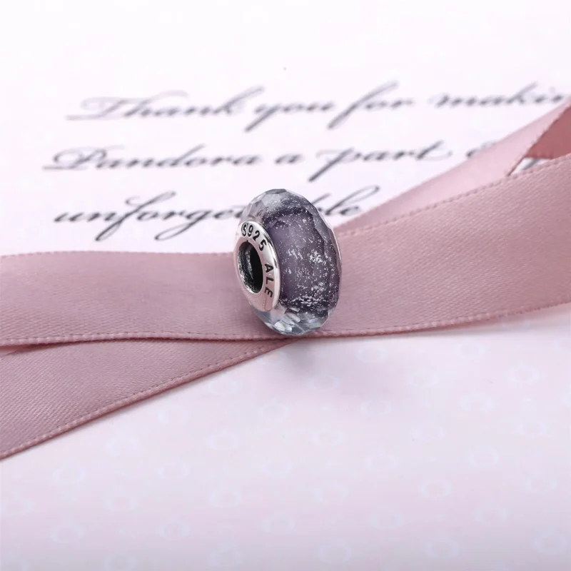 (slika za) PANDORA Purple Shimmer Murano Bead - 791651 - Ogled 2