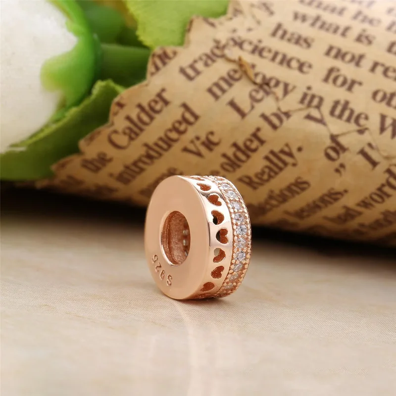 (slika za) PANDORA Rose Hearts of PANDORA Distančnik Charm - 787415CZ - Ogled 2