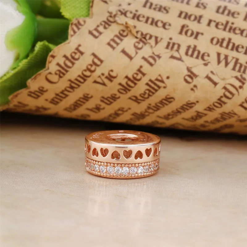 (slika za) PANDORA Rose Hearts of PANDORA Distančnik Charm - 787415CZ - Ogled 3