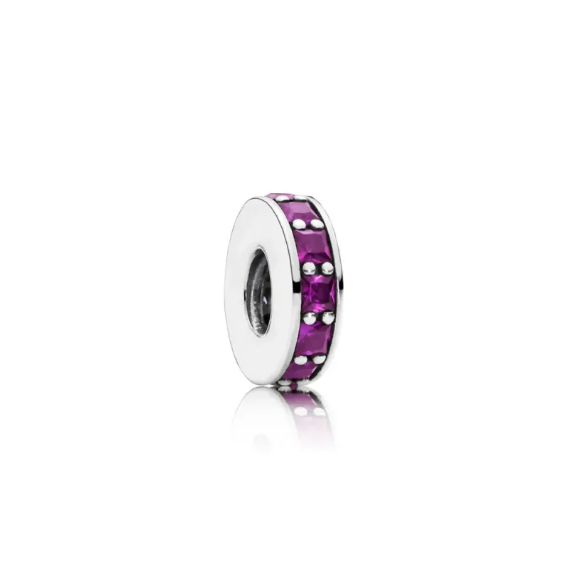 (slika za) PANDORA Royal Purple Eternity Spacer Charm - 791724NRP - Slika izdelka