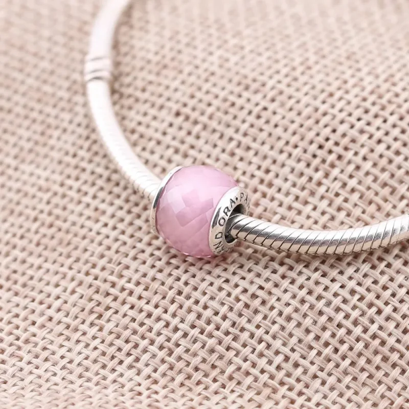 (slika za) PANDORA Roza Petite Facets Charm - 791499PCZ - Ogled 2