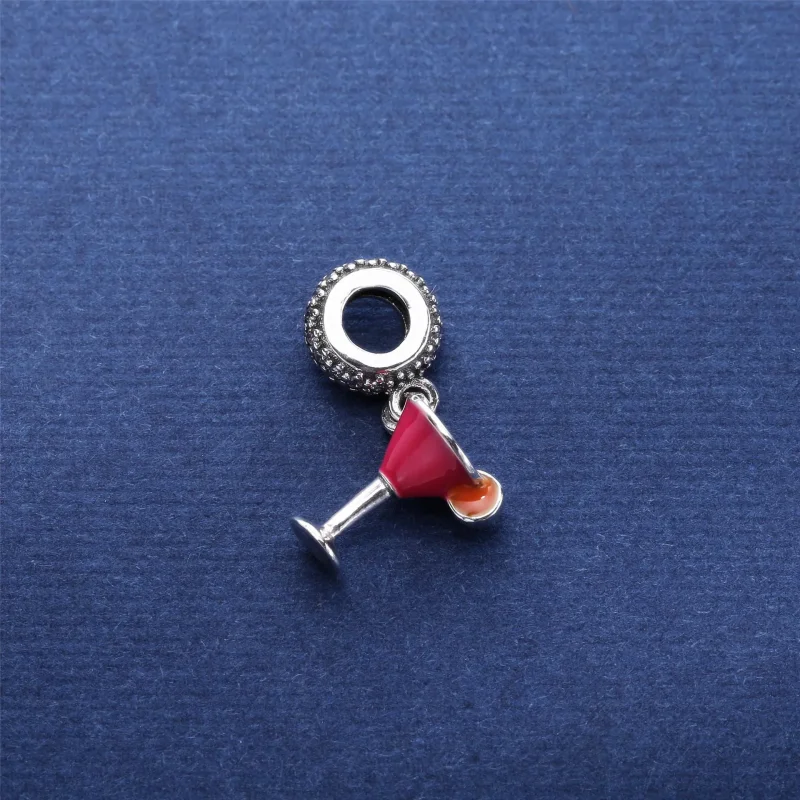 (slika za) PANDORA sadni koktajl, viseči obesek iz mešanega emajla, prozoren CZ - 792153ENM - Ogled 2