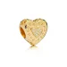 PANDORA Signature Heart Charm, PANDORA Shine™ & Clear CZ - 767375CZ