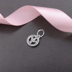 PANDORA Simbol miru, prozoren obesek Cz - 791308CZ
