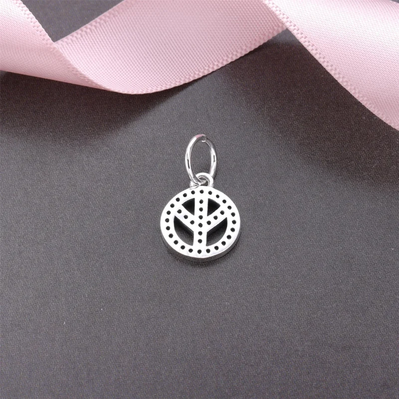 (slika za) PANDORA Simbol miru, prozoren obesek Cz - 791308CZ - Ogled 3