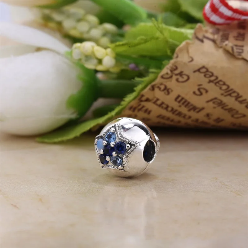 (slika za) PANDORA sponka Bright Star, večbarvni kristali - 796380NSBMX - Ogled 3
