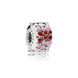 PANDORA sponka Burst of Love, mešani emajl - 796594ENMX