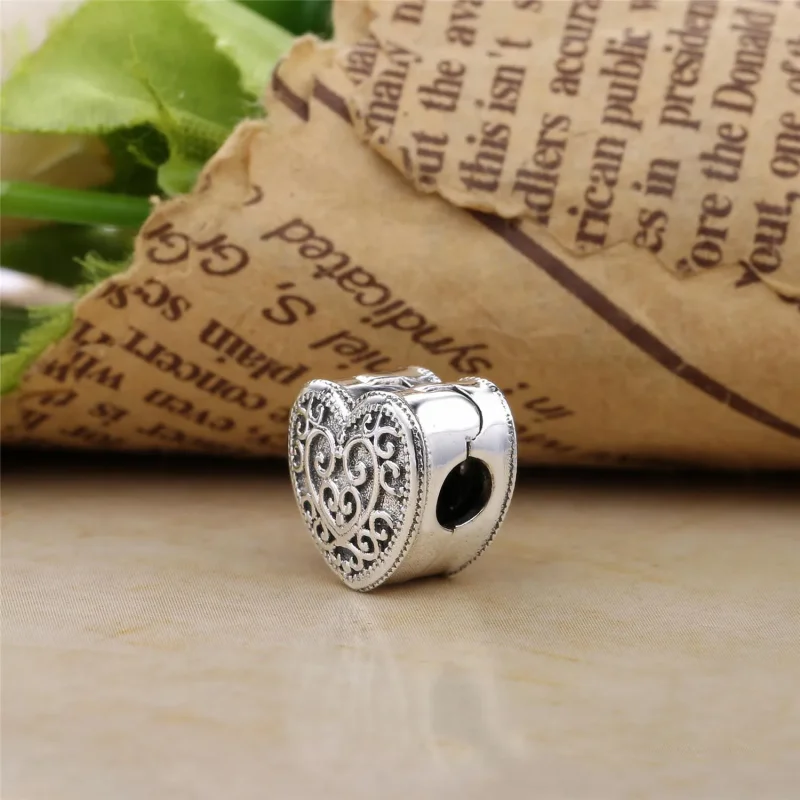 (slika za) PANDORA Sponka Enchanted Heart - 797024 - Ogled 4