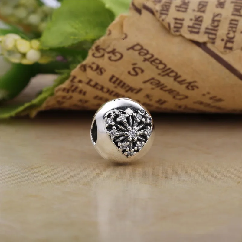 (slika za) PANDORA Sponka Heart of Winter, prozorna CZ - 796388CZ - Ogled 2