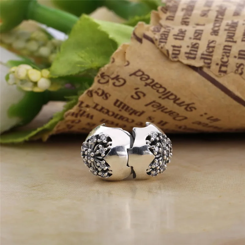 (slika za) PANDORA Sponka Heart of Winter, prozorna CZ - 796388CZ - Ogled 4