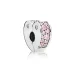 PANDORA Sponka Pink Arcs of Love, roza CZ - 797020PCZ