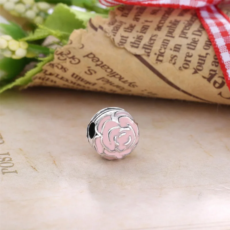 (slika za) PANDORA Sponka Pink Rose - 791292EN40 - Ogled 2