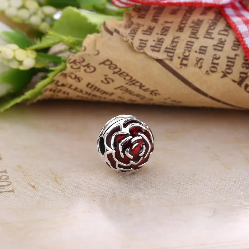 (slika za) PANDORA Sponka Pink Rose - 791292EN40 - Ogled 3