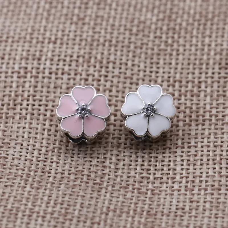 (slika za) PANDORA Sponka White Primrose - 791822EN12 - Ogled 4