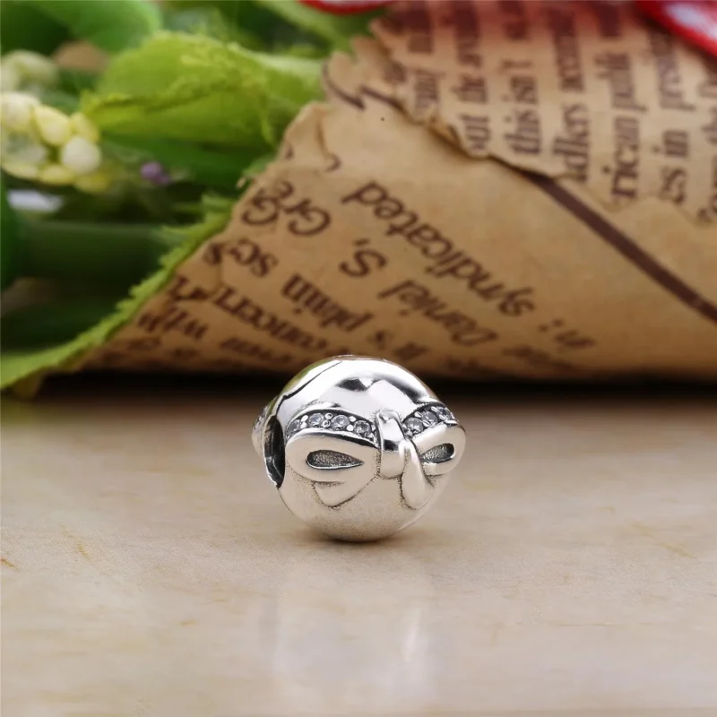 (slika za) PANDORA Sponka za nežno pentljo - 791777CZ - Ogled 2