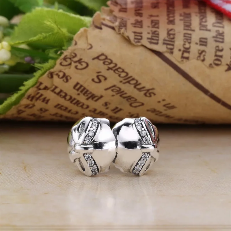 (slika za) PANDORA Sponka za nežno pentljo - 791777CZ - Ogled 4