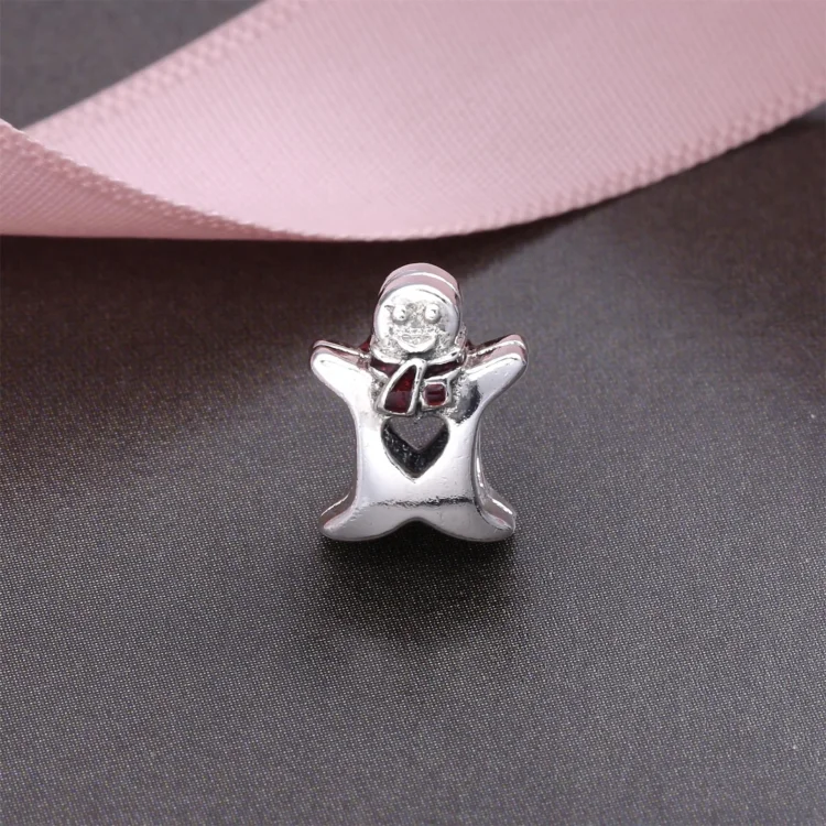 PANDORA sponka za obeske Sweet Gingerbread Man - 792002EN07