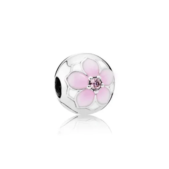(slika za) PANDORA sponka za zapestnico Magnolia Bloom - 792078PCZ