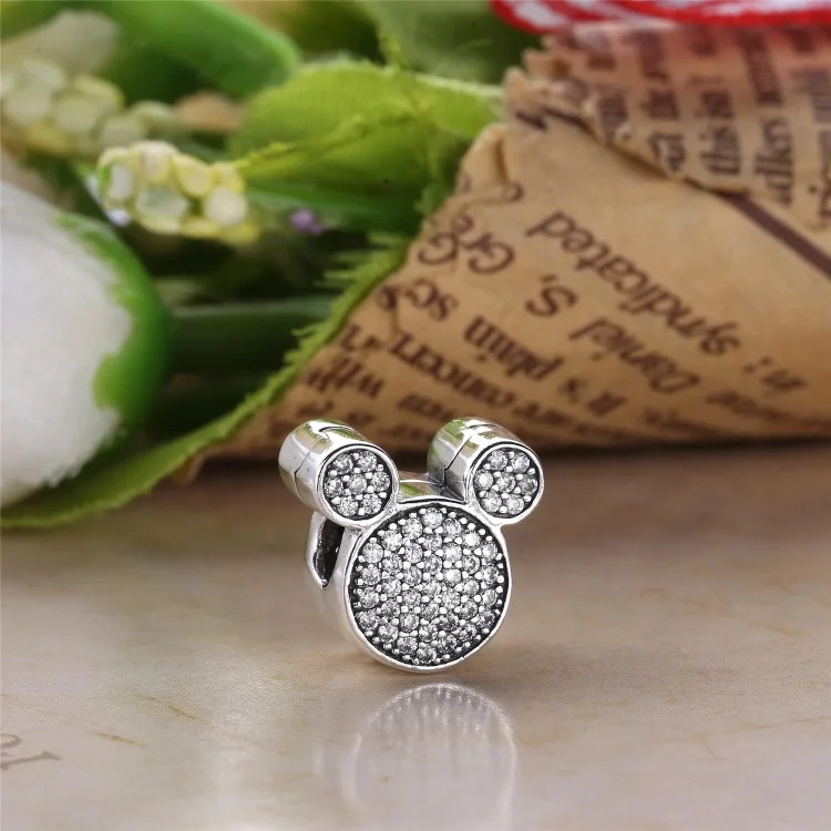 PANDORA sponka za ušesa Mickey Mouse - 7501055891079P