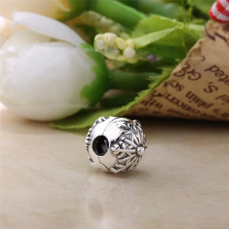 (slika za) Pandora srebrni obesek s sponko s snežinko - 791232A - Ogled 3