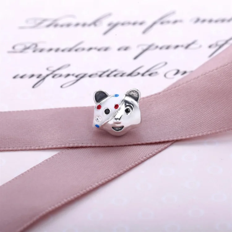 PANDORA Srebrni obesek z medvedekom Pudsey - 791789 CZN
