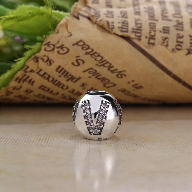 PANDORA Surrounded By Love Charm, roza CZ - 791196PCZ