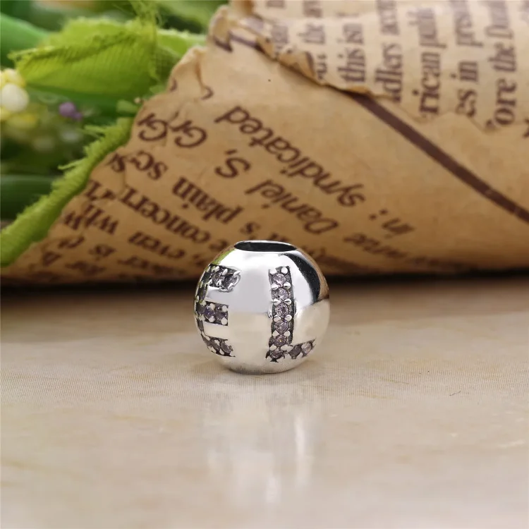 PANDORA Surrounded By Love Charm, roza CZ - 791196PCZ