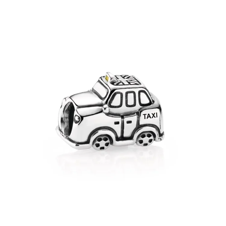 PANDORA Taxi Charm, rumen emajl - 791221EN20