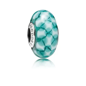(slika za) PANDORA Teal Lattice Charm - 791625