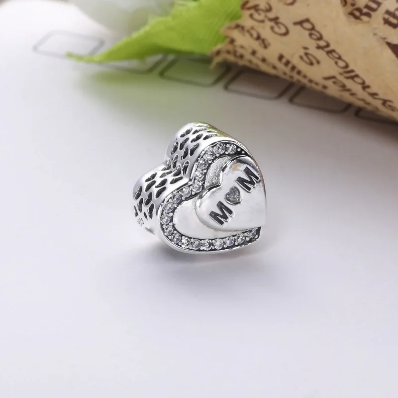 (slika za) PANDORA Tribute to Mom, Clear CZ Charm - 792070CZ - Ogled 2