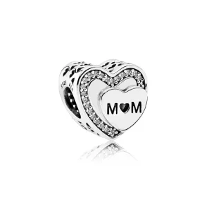 (slika za) PANDORA Tribute to Mom, Clear CZ Charm - 792070CZ