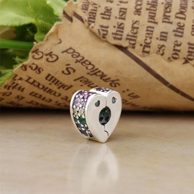 (slika za) PANDORA večbarvna sponka Arc of Love, večbarvni CZ kristali - 797020NRPMX - Ogled 3